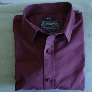 American Rag Maroon Red Button-Down Shirt